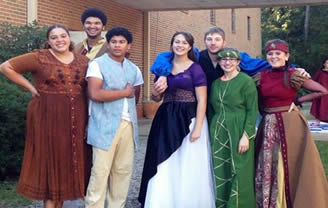 youth in costume